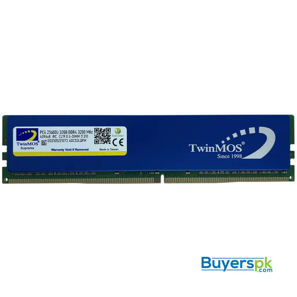 Twinmos Ddr4 16gb 3200mhz Udimm Desktop Memory - RAM Price in Pakistan Twinmos Ddr4 16gb 3200mhz Udimm Desktop Memory - RAM Price in Pakistan